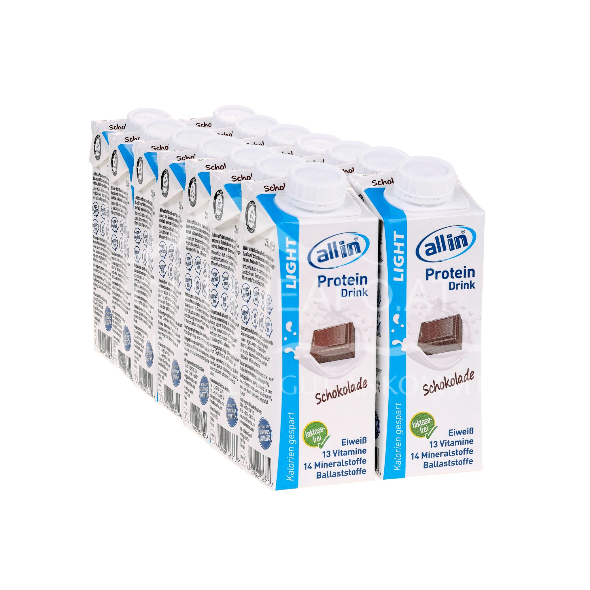 all in® LIGHT Protein Drink Schokolade (14 x 250 ml)