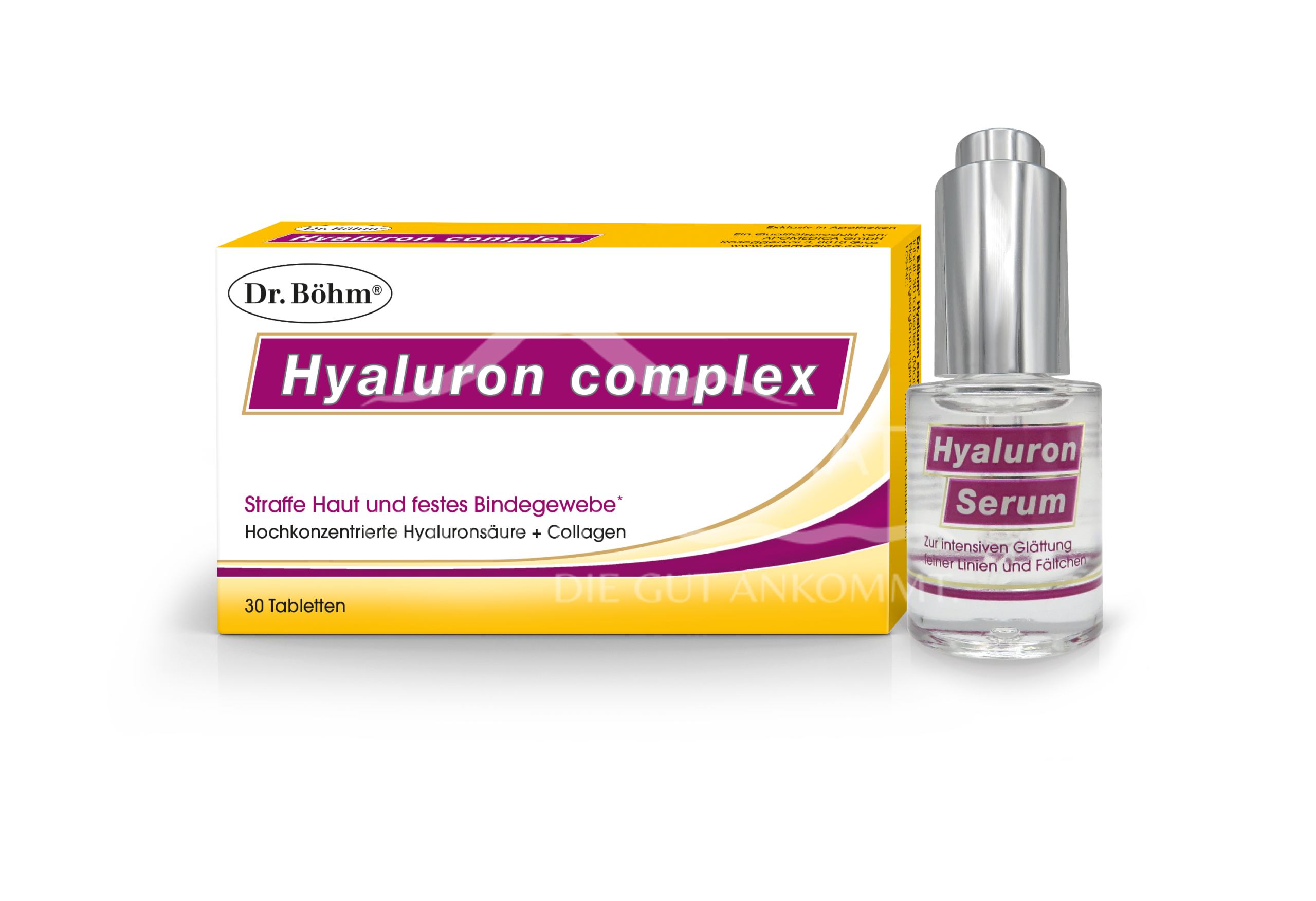 Dr. Böhm® Hyaluron complex Tabletten und Hyaluron Serum