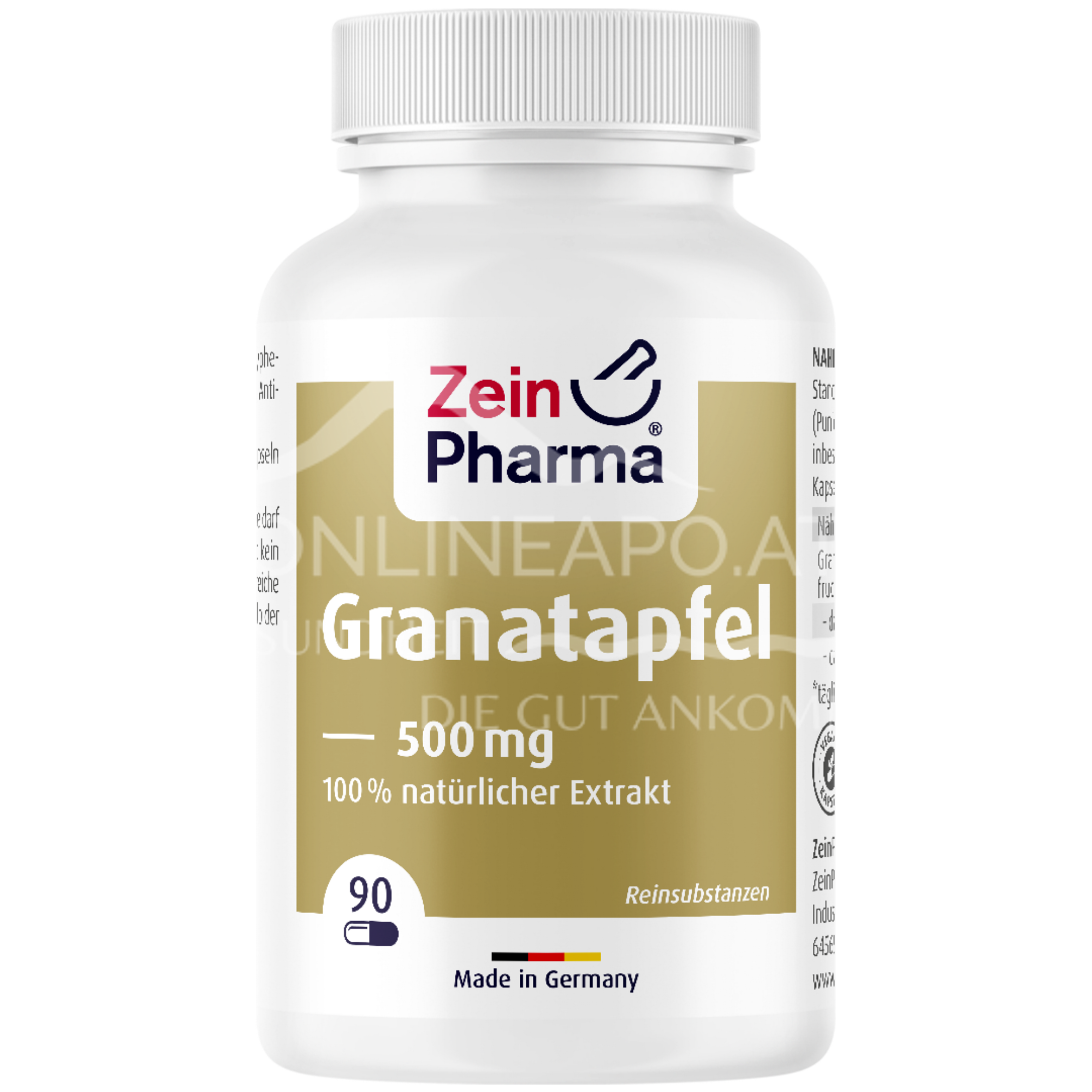 ZeinPharma Granatapfel Extrakt 500 mg Kapseln
