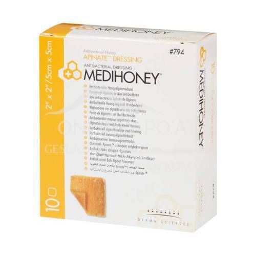 Medihoney® Antibakterieller Honig-Alginatverband 5x5cm