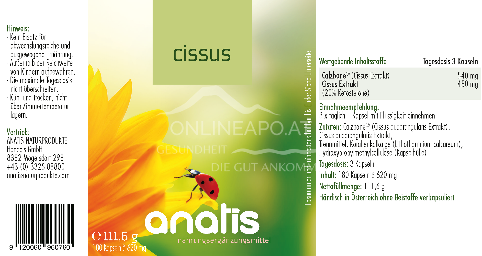 anatis Cissus Kapseln