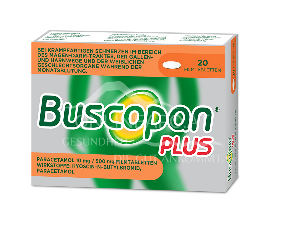 Buscopan plus Paracetamol 10 mg/ 500 mg Filmtabletten