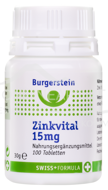 Burgerstein Zinkvital 15mg Tabletten