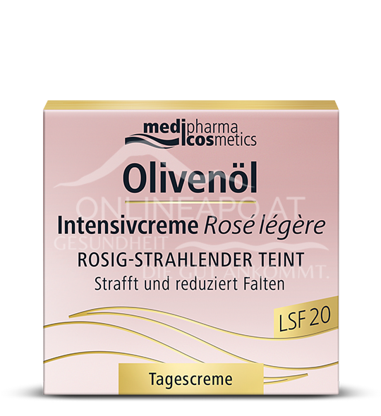 medipharma cosmetics Olivenöl Intensivcreme Rosé légère Tagescreme LSF 20