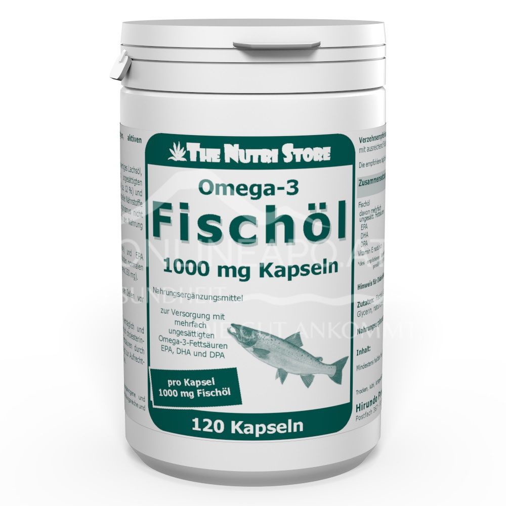 The Nutri Store Omega-3 Fischöl 1000 mg Kapseln