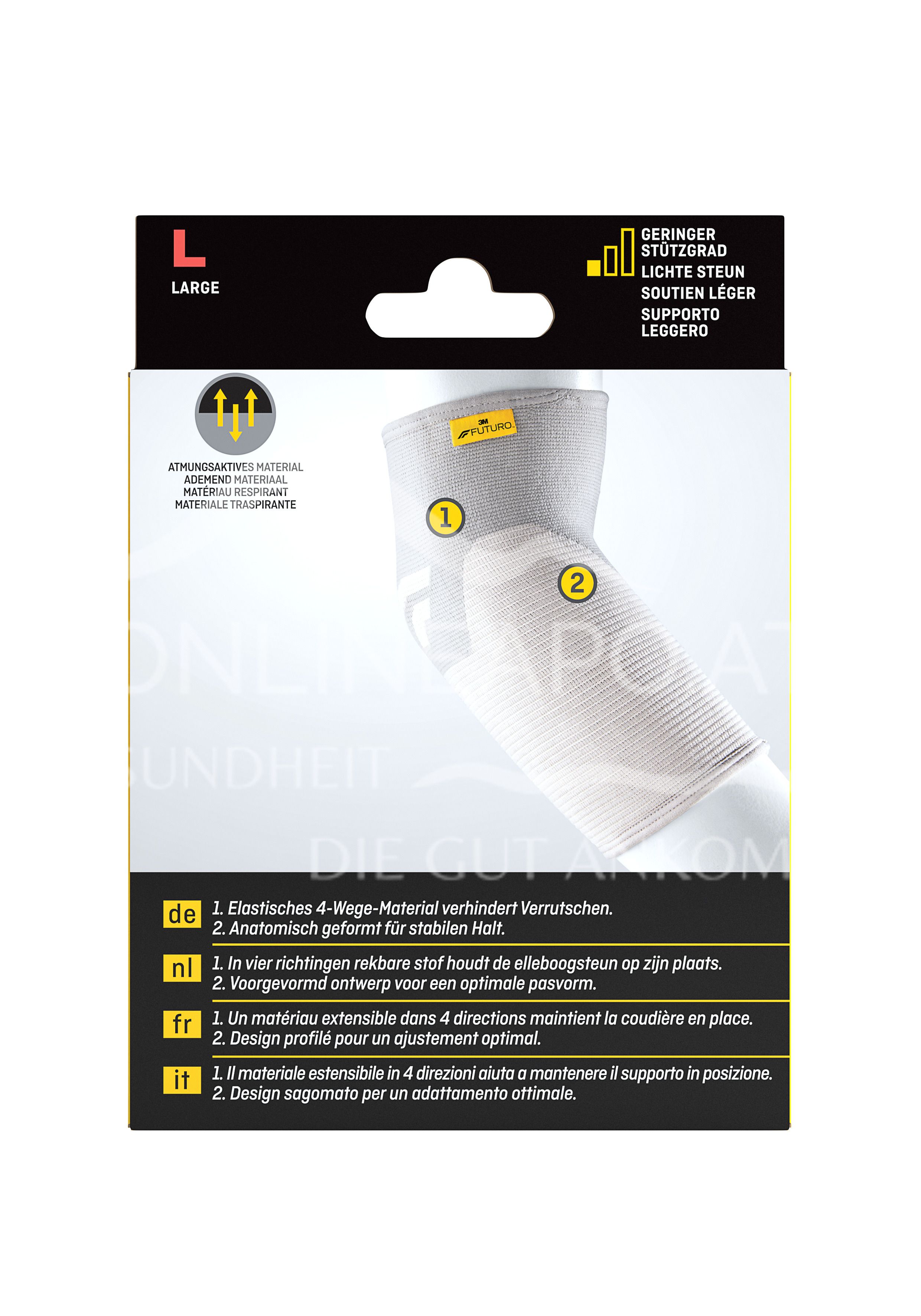 3M FUTURO™ Comfort Lift Ellenbogen-Bandage 76579, L (28.0 - 30.5 cm)