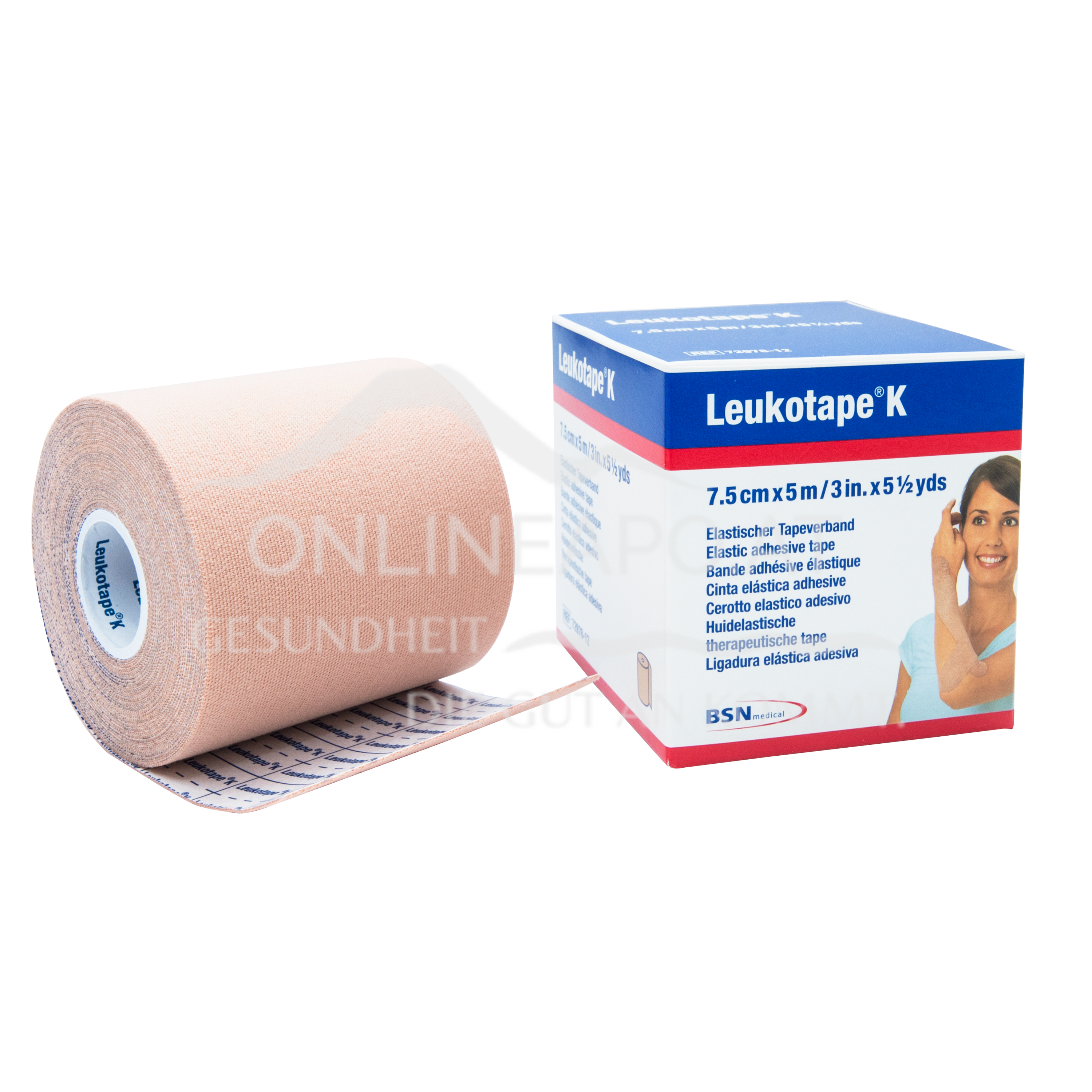 Leukotape® K Hautfarben 7,5cm x 5m