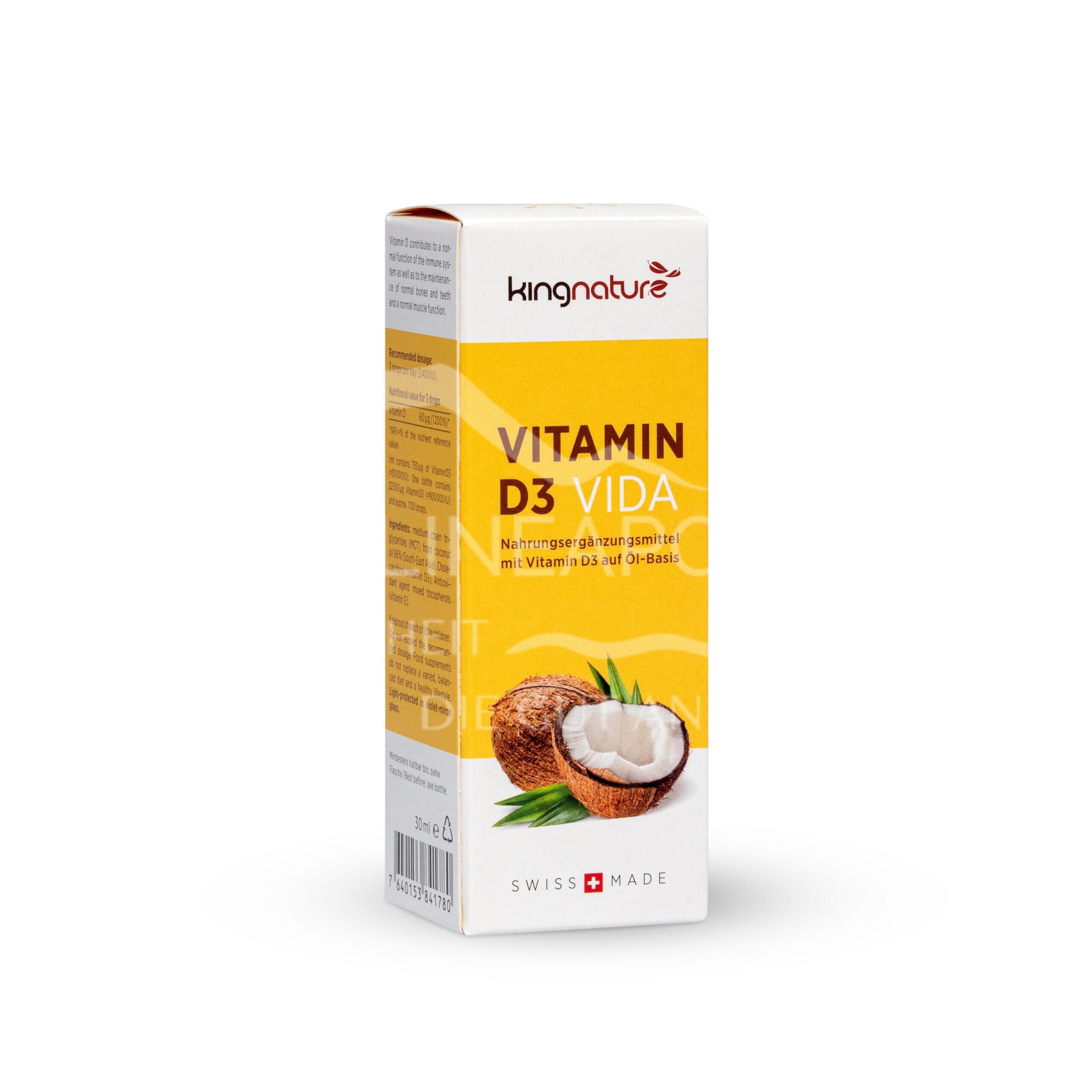 Kingnature Vitamin D3 Vida Tropfen