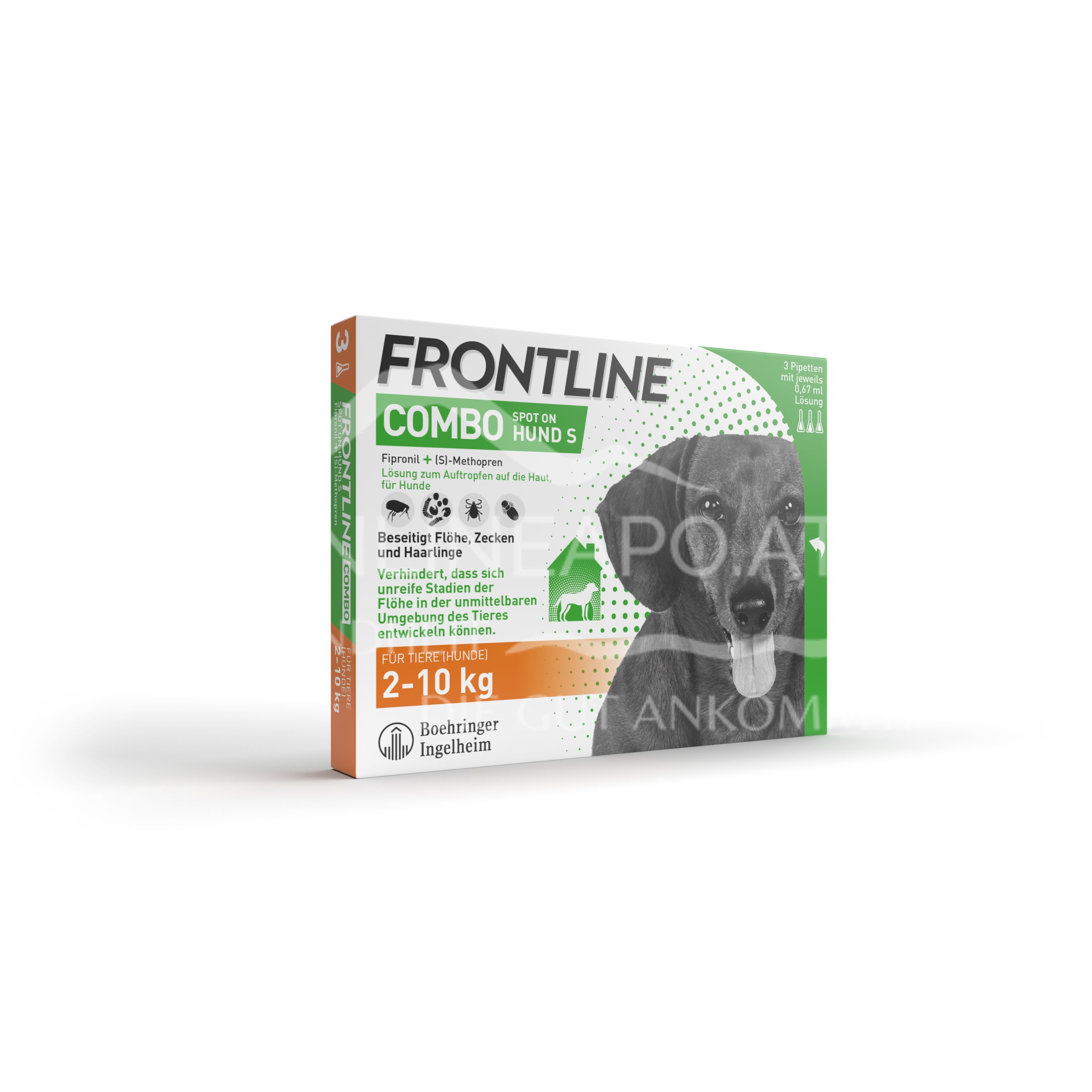 Frontline Combo Spot on Hund S Lösung zum Auftropfen auf die Haut 2 - 10 kg