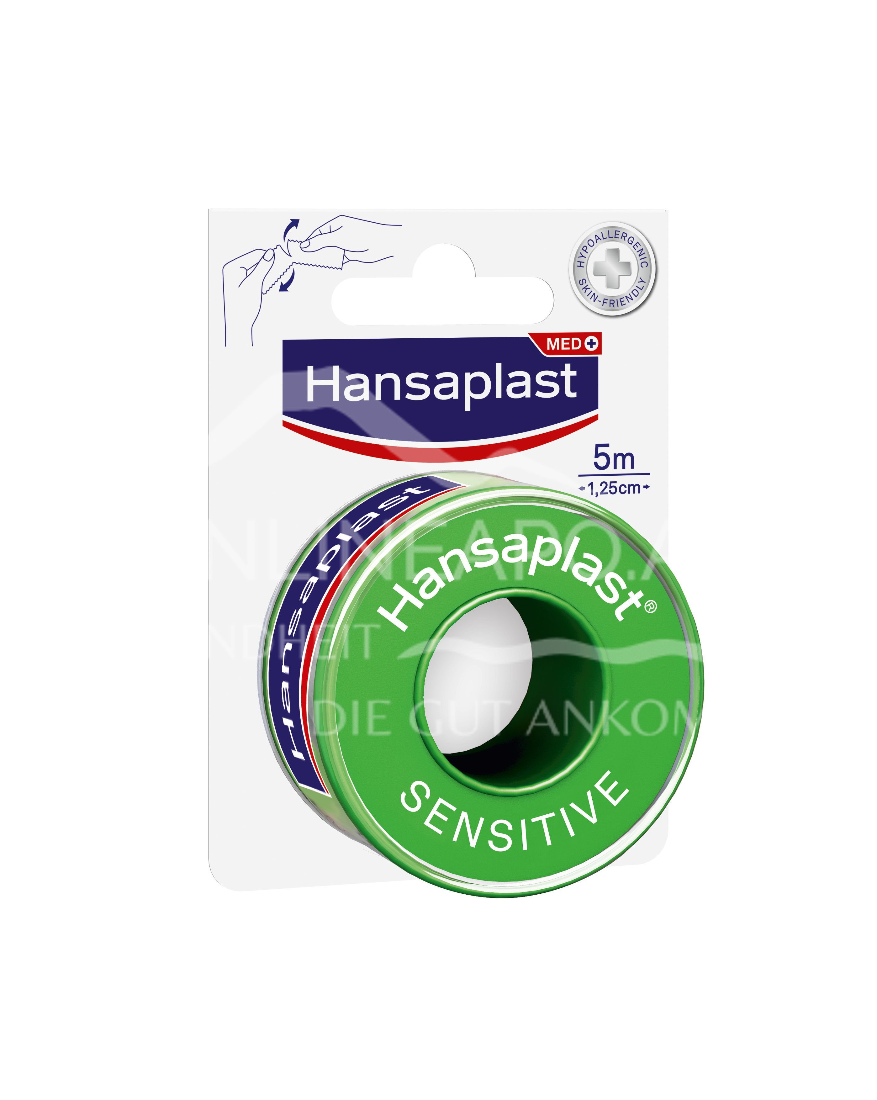 Hansaplast Sensitive Fixierpflaster 1,25cm x 5m