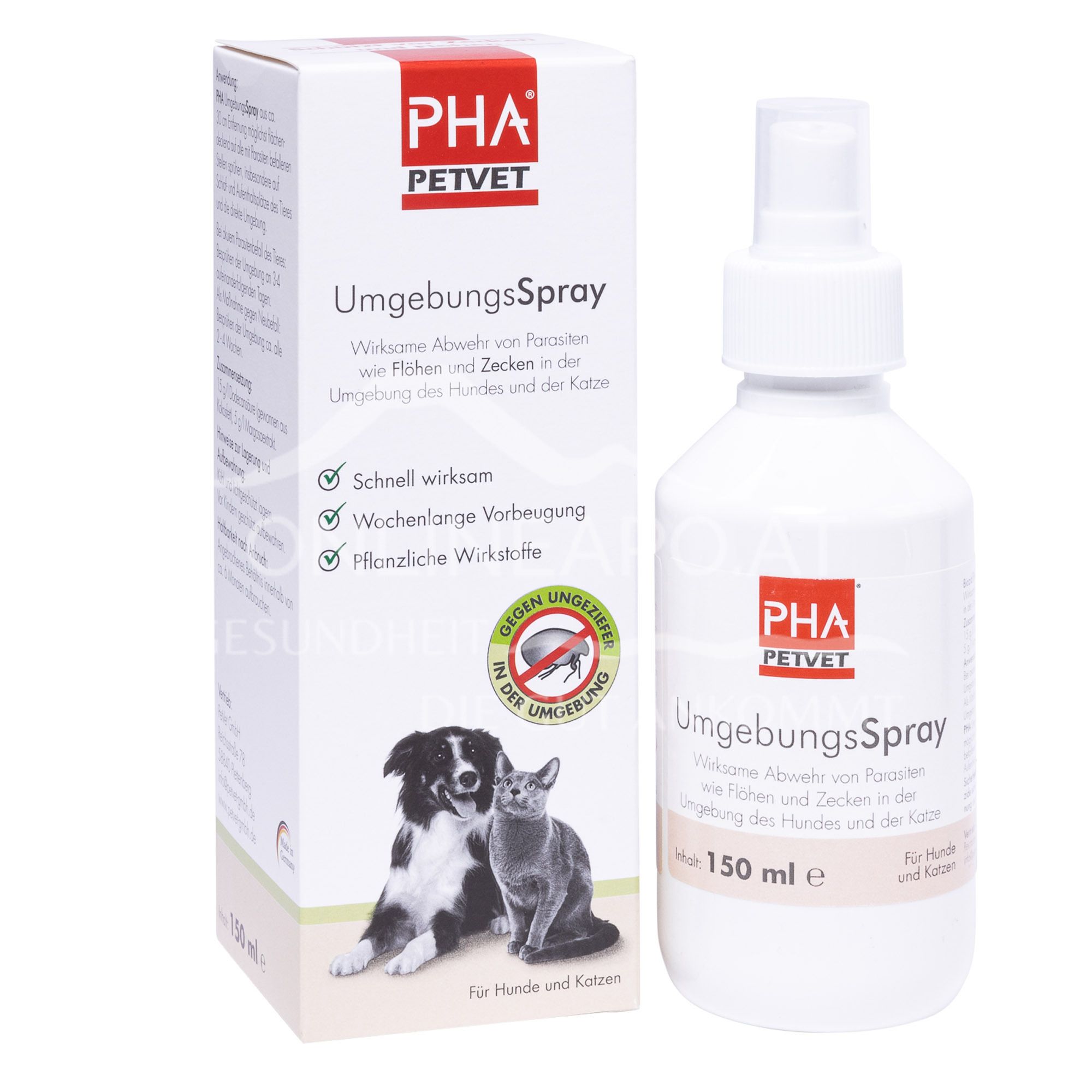 PHA PetVet UmgebungsSpray für Hunde und Katzen