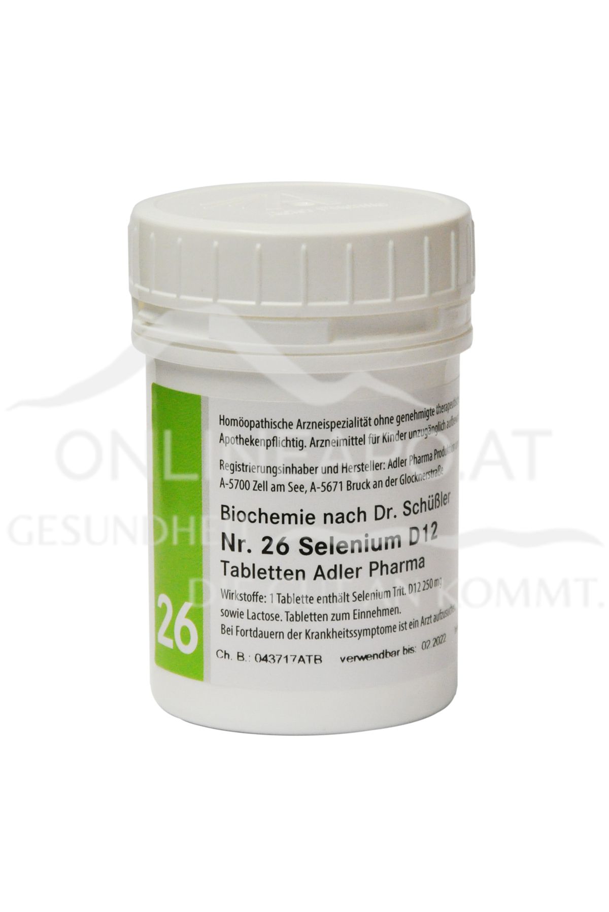 Schüßler Salz Adler Nr. 26 Selenium D12 Tabletten