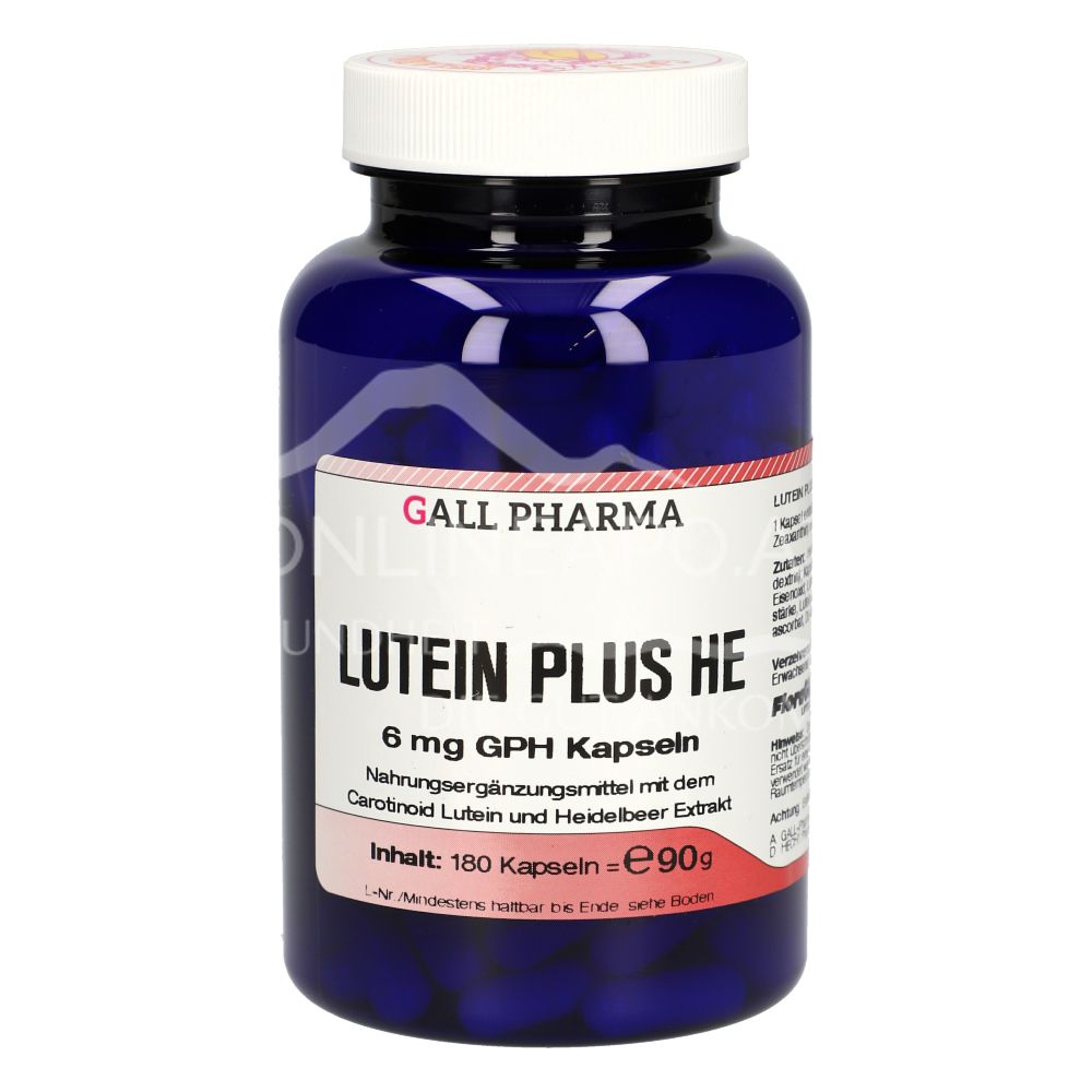 Gall Pharma Lutein 6mg plus Heidelbeer-Extrakt Kapseln