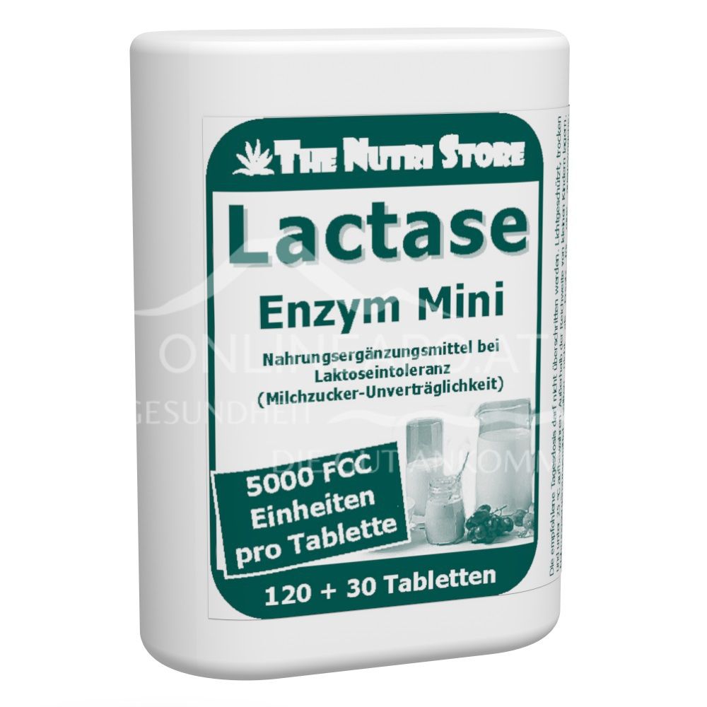 The Nutri Store Lactase 5.000 FCC Mini Tabletten Dosierspender