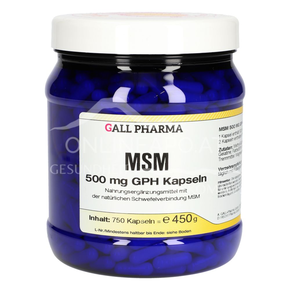 Gall Pharma MSM 500mg Kapseln