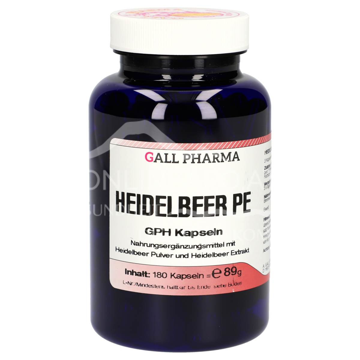 Gall Pharma Heidelbeer Extrakt + Pulver Kapseln