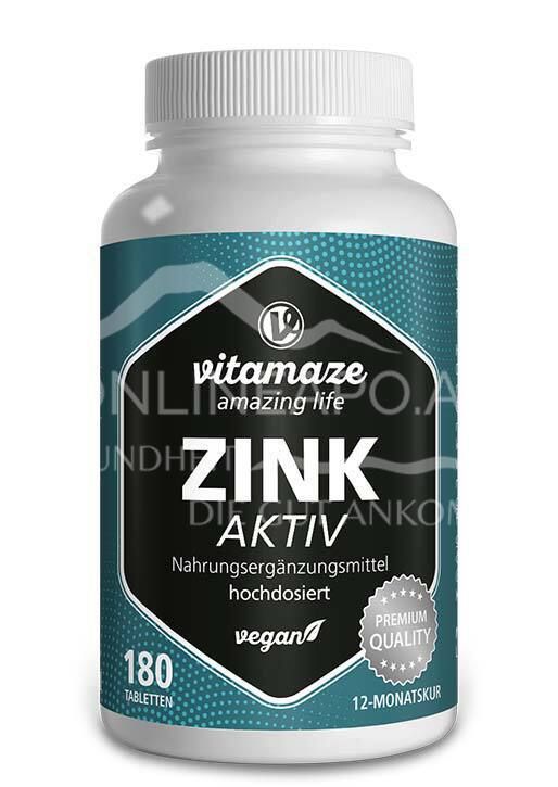 Vitamaze Zink aktiv hochdosiert Tabletten