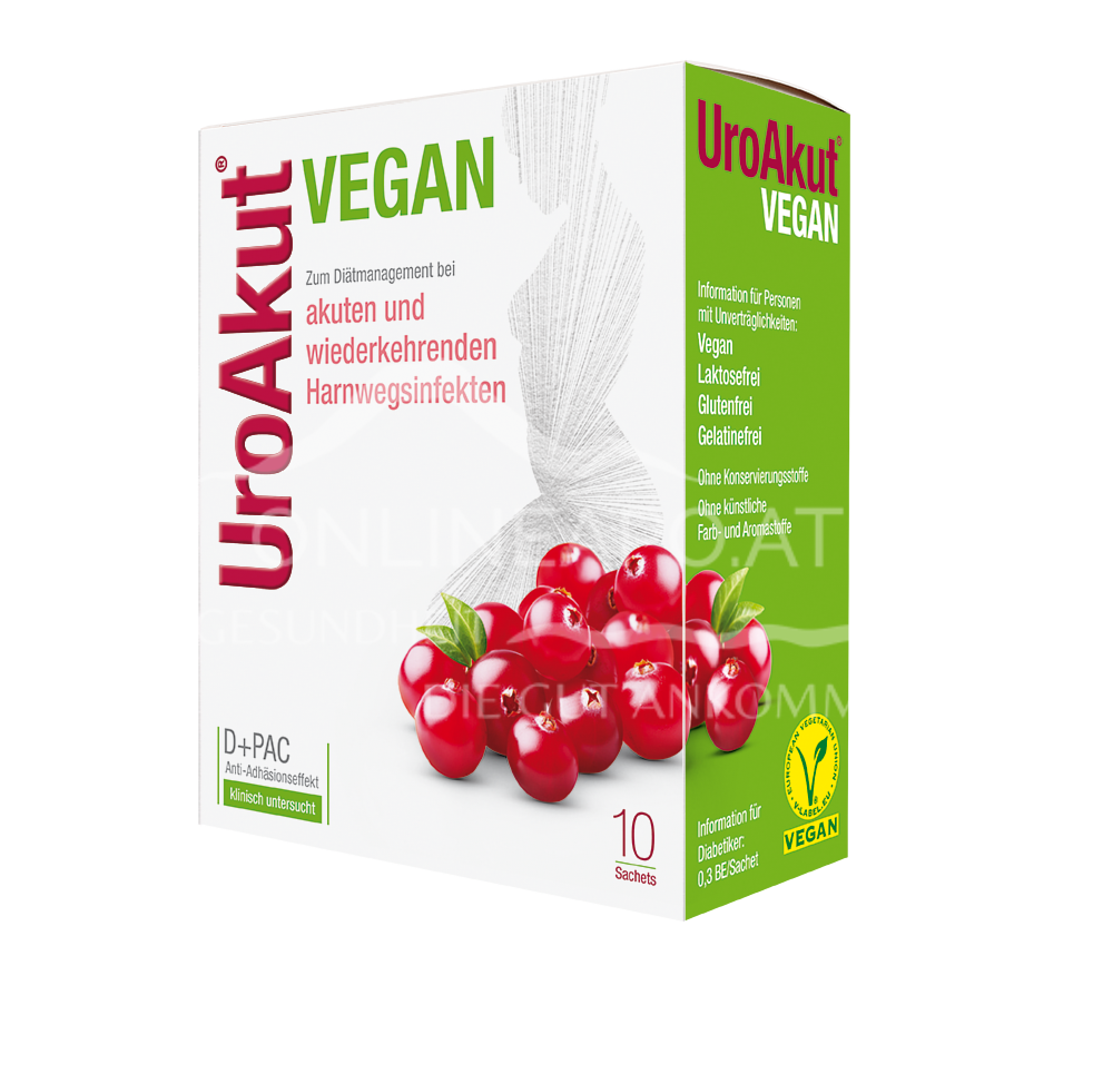 Biogelat UroAkut® vegan D-Mannose plus Cranberry Sachets