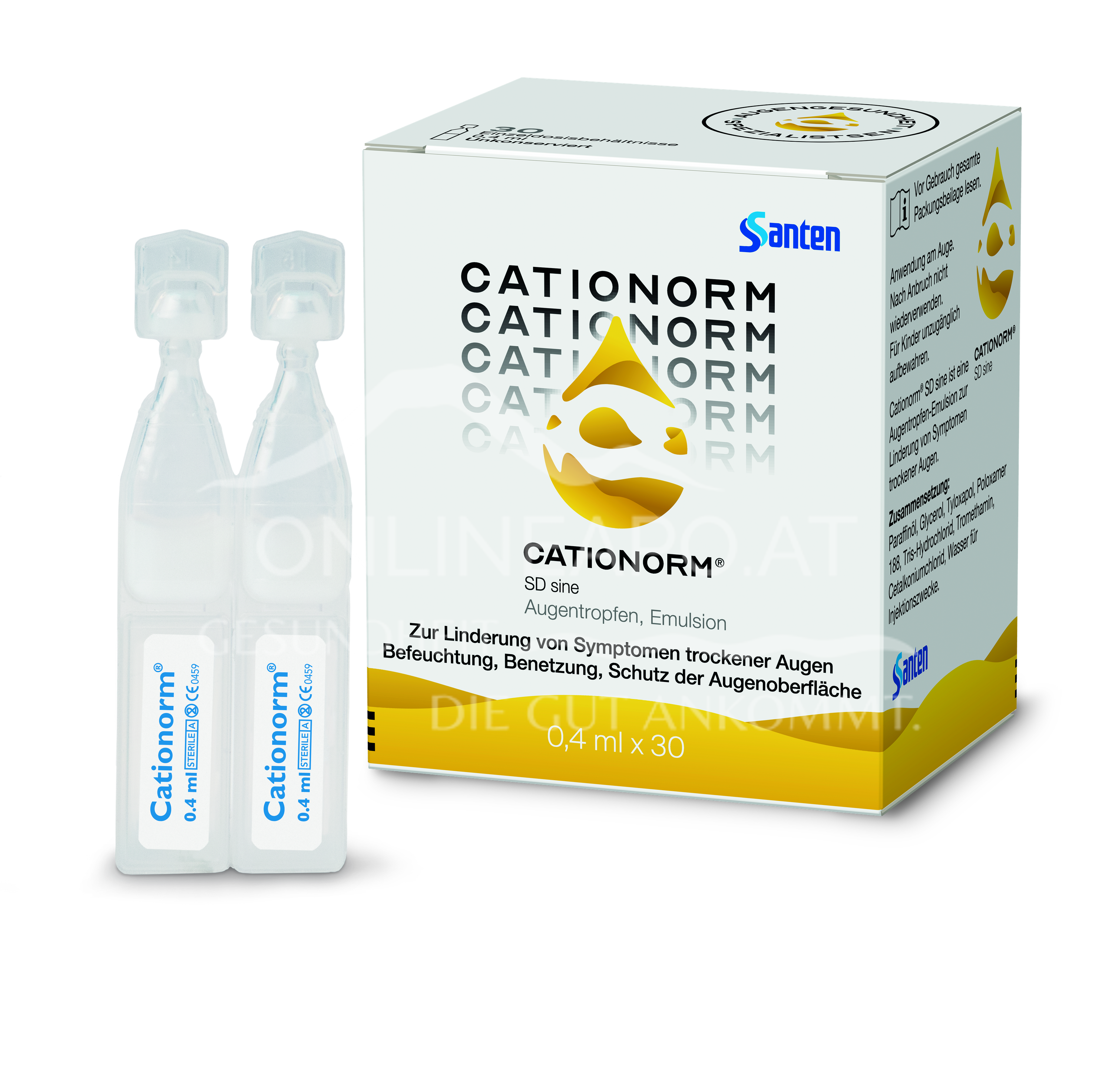 Santen Cationorm® SD sine Augentropfen 0,4 ml