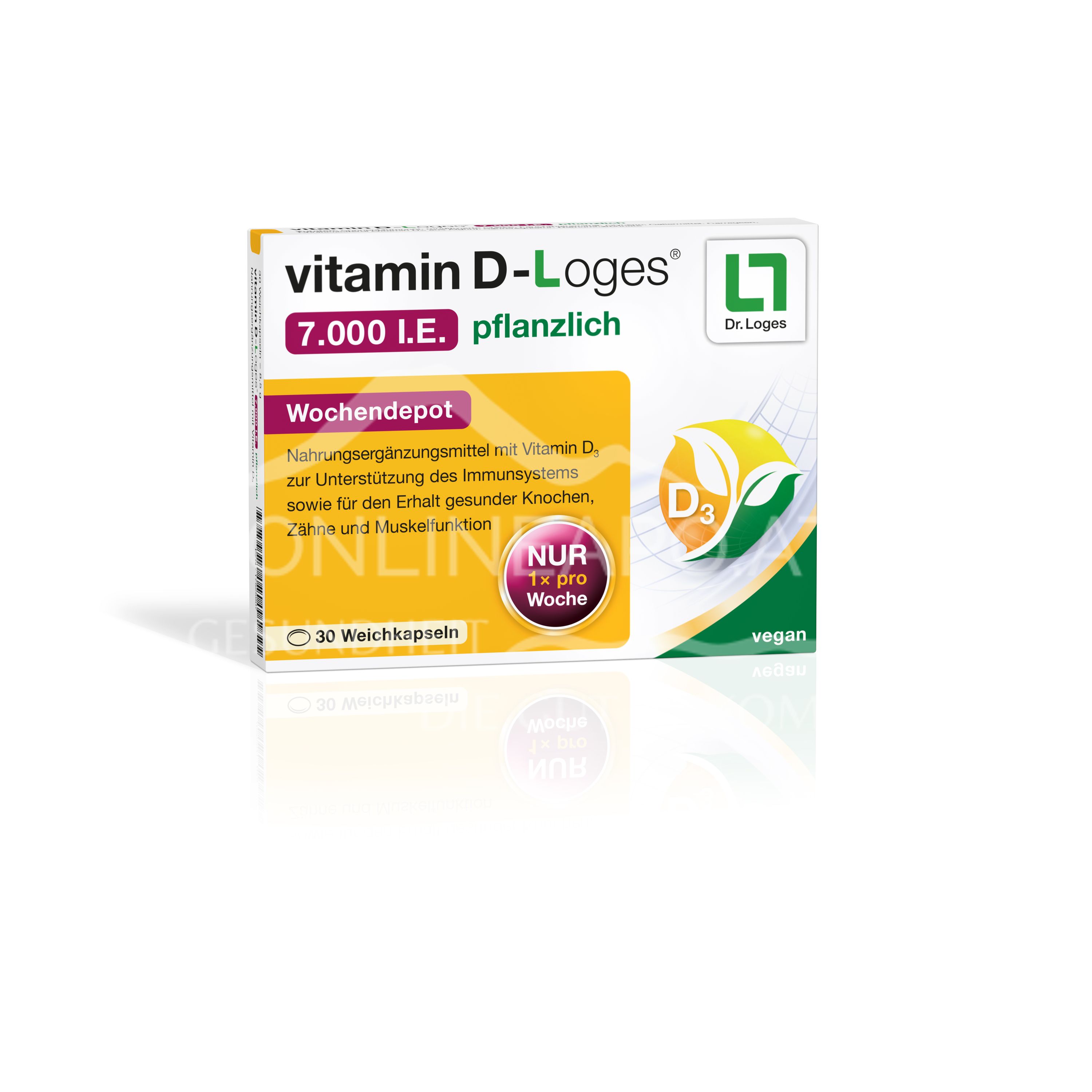 vitamin D‑Loges® 7.000 I.E. pflanzlich Weichkapseln