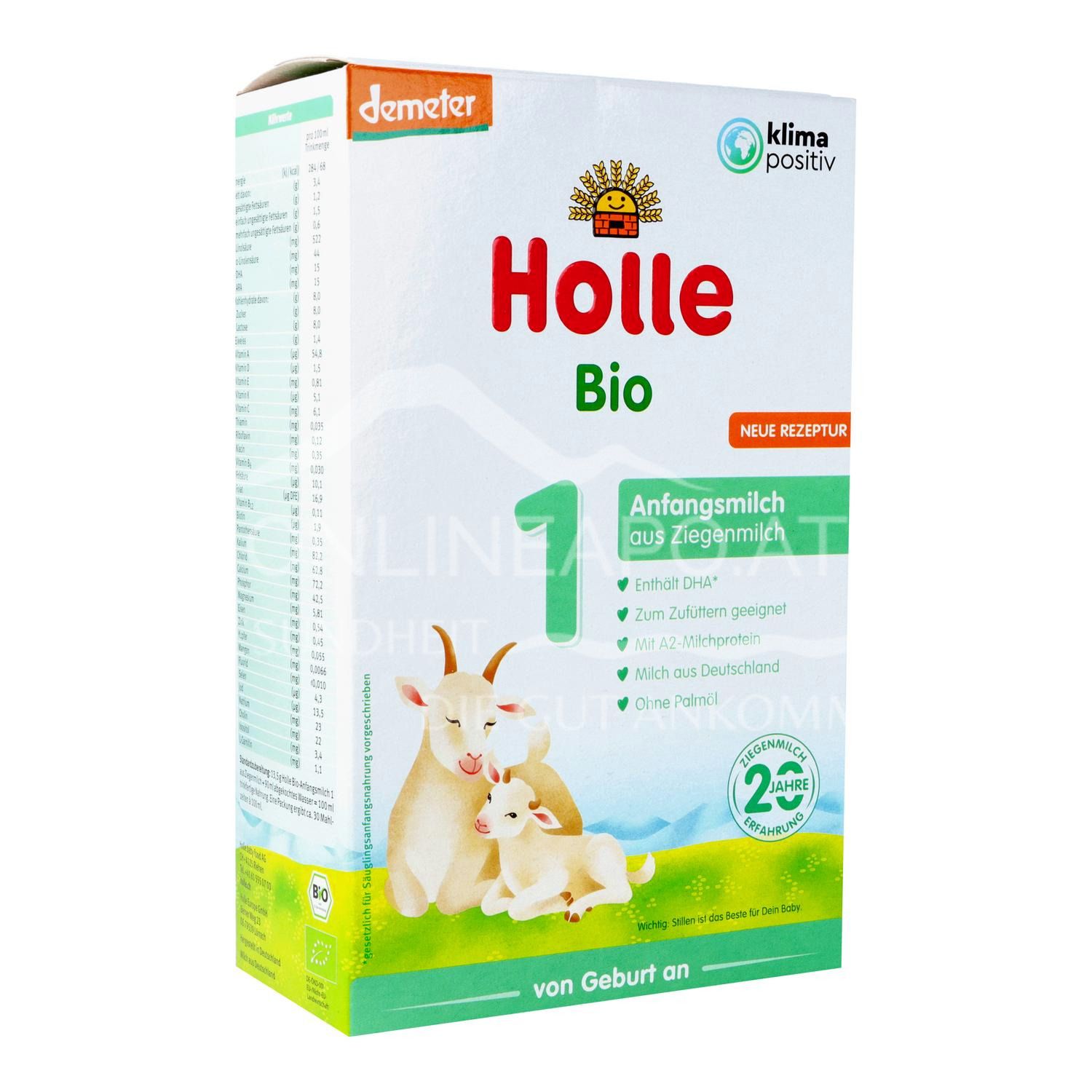 Holle Bio-Anfangsmilch 1 aus Ziegenmilch Pulver