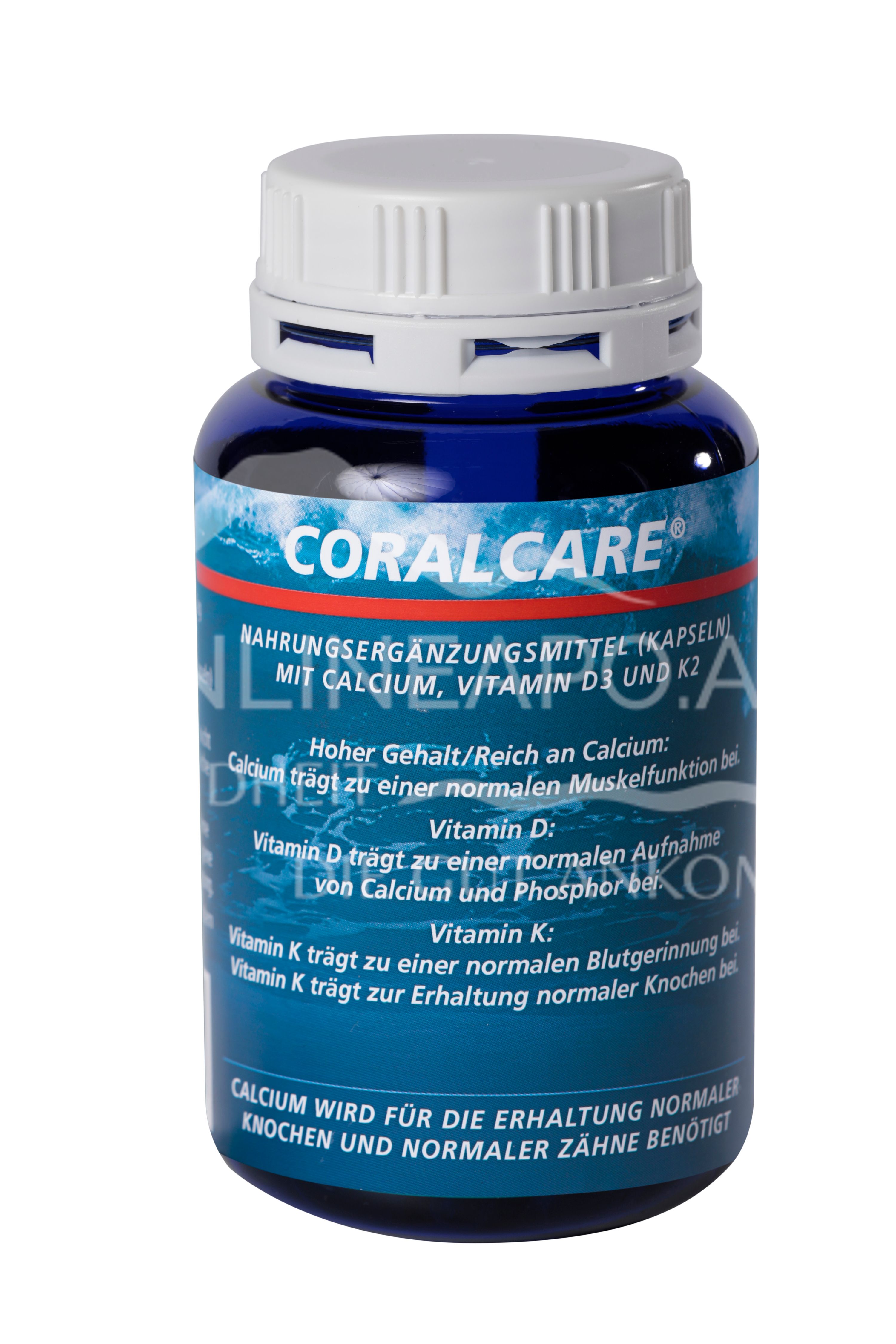 Coralcare Calcium mit Vitamin D3 und K2 Kapseln