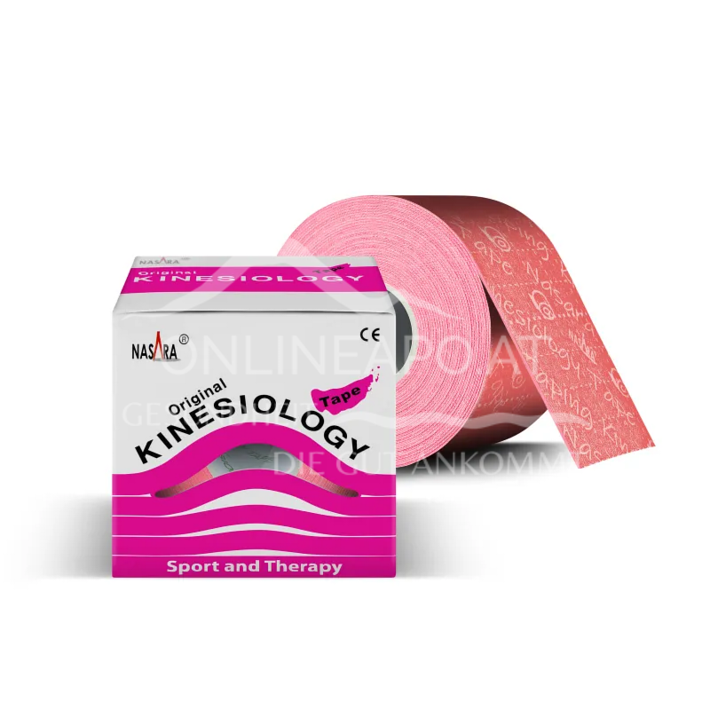 Nasara Kinesiologie Tape Pink 5 cm x 5 m
