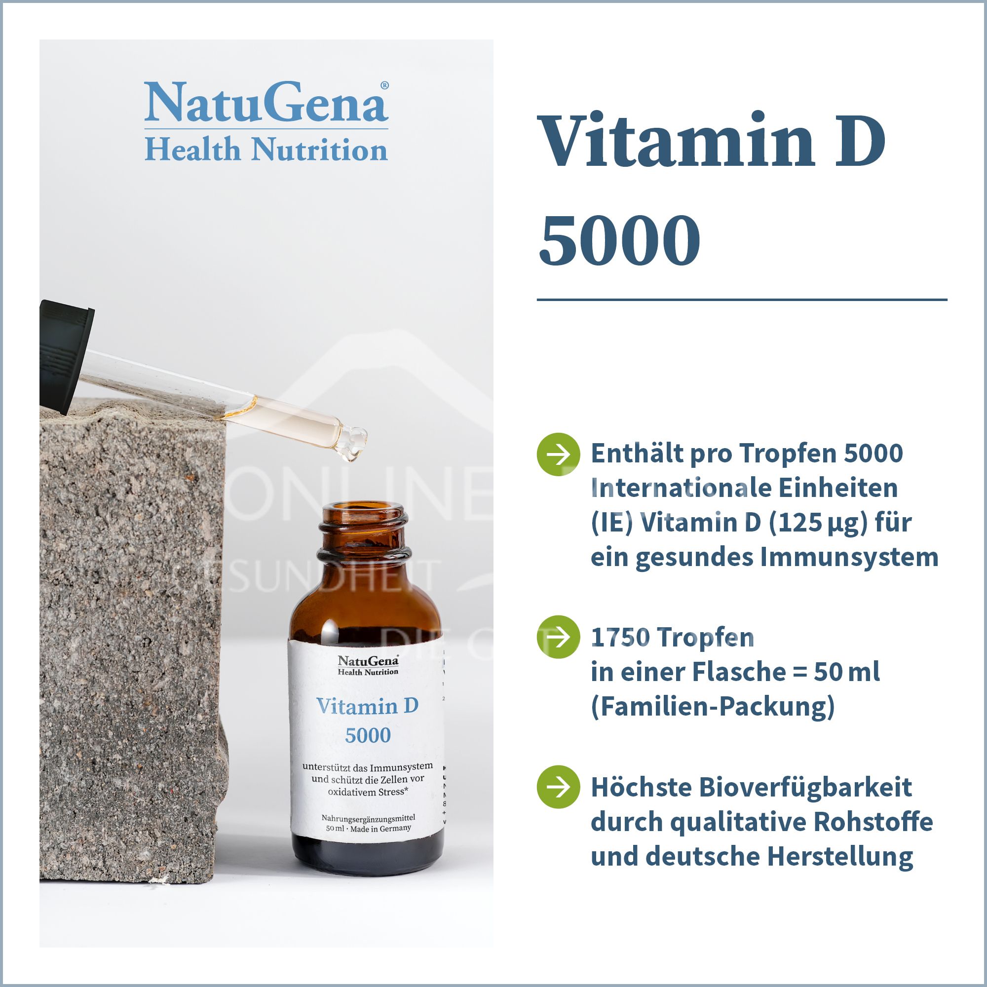 NatuGena Vitamin D 5000 Tropfen