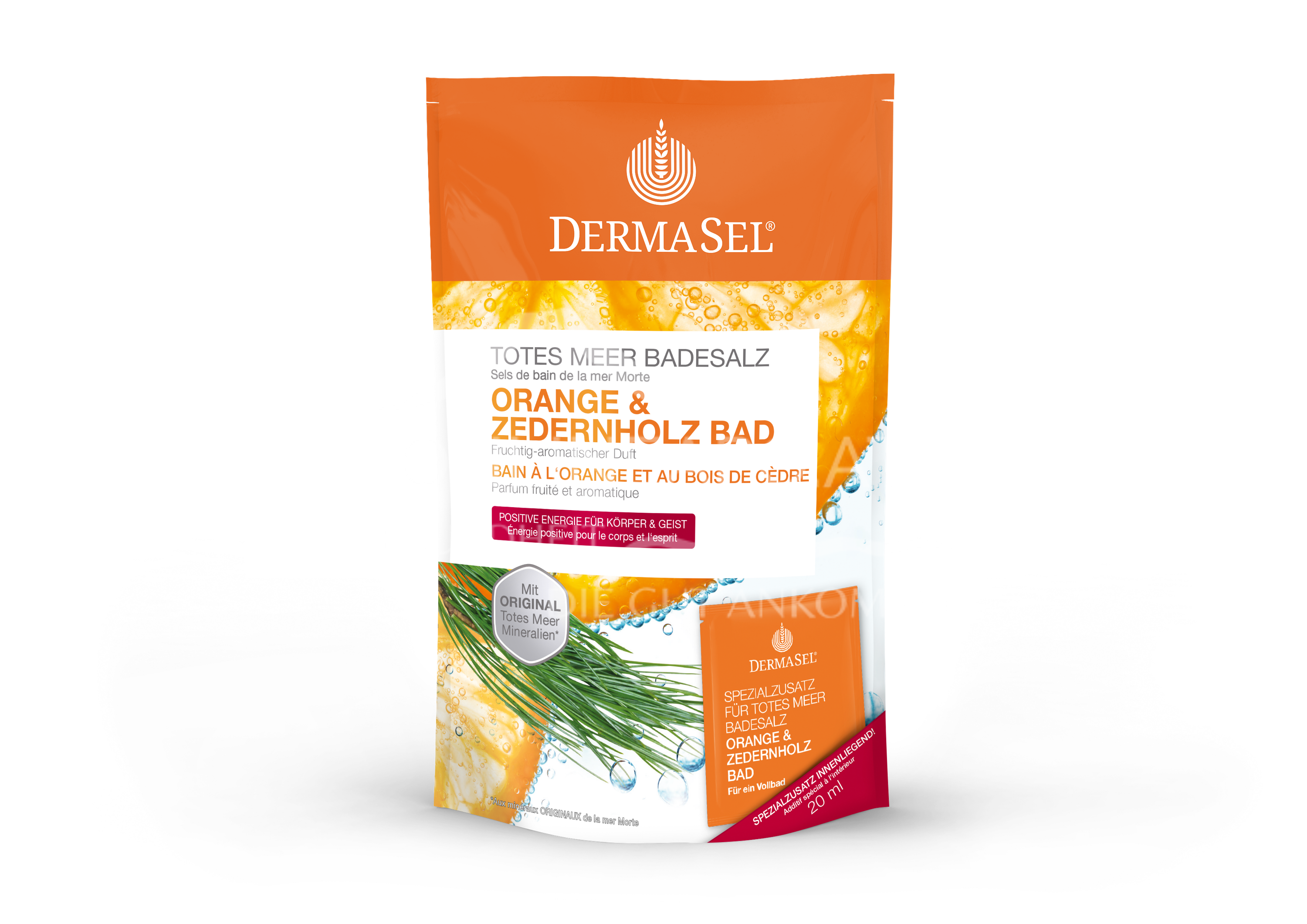 DermaSel® Totes Meer Orange & Zedernholz Badesalz