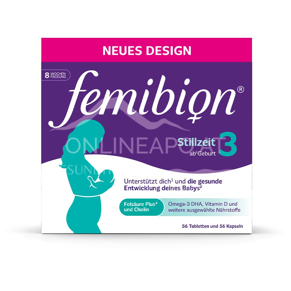 Femibion® 3 Stillzeit 56 Tabletten + 56 Kapseln