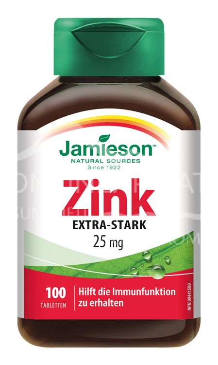 Jamieson Zink 25 Mg Tabletten