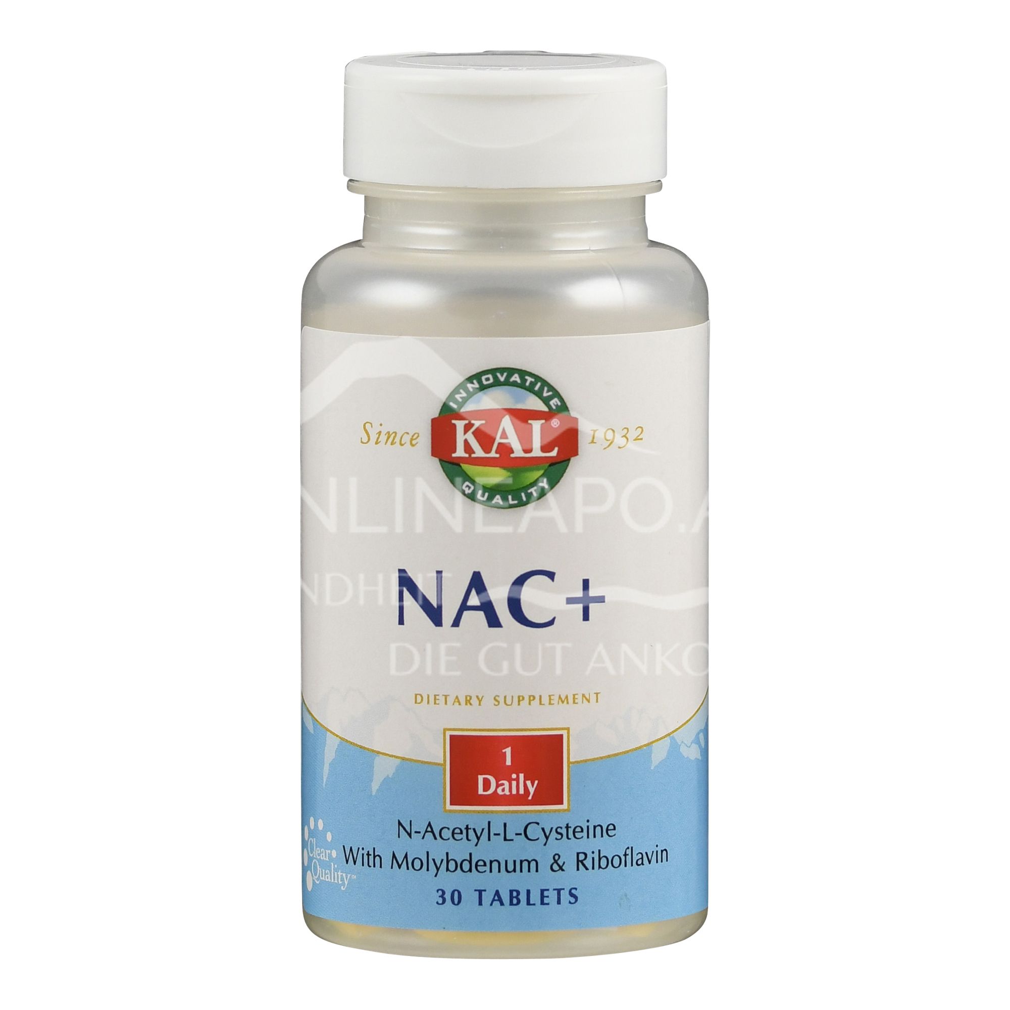 Supplementa KAL NAC+ (N-Acetyl- Cystein) + Molybdän + B2 Tabletten