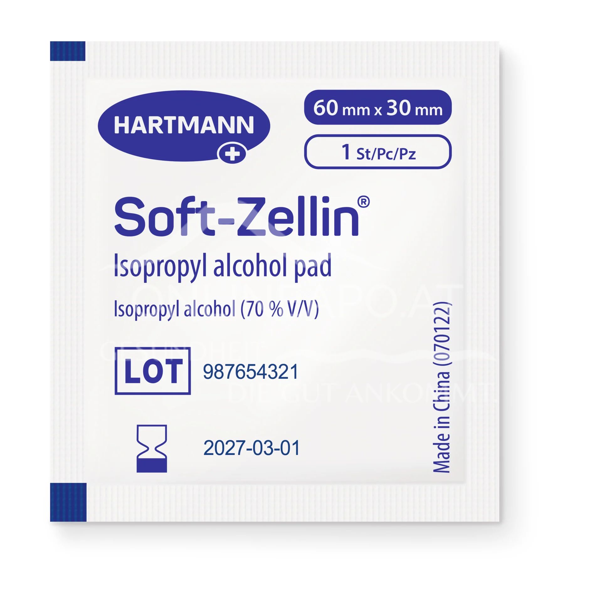 Soft-Zellin® Isopropyl-Alkoholtupfer