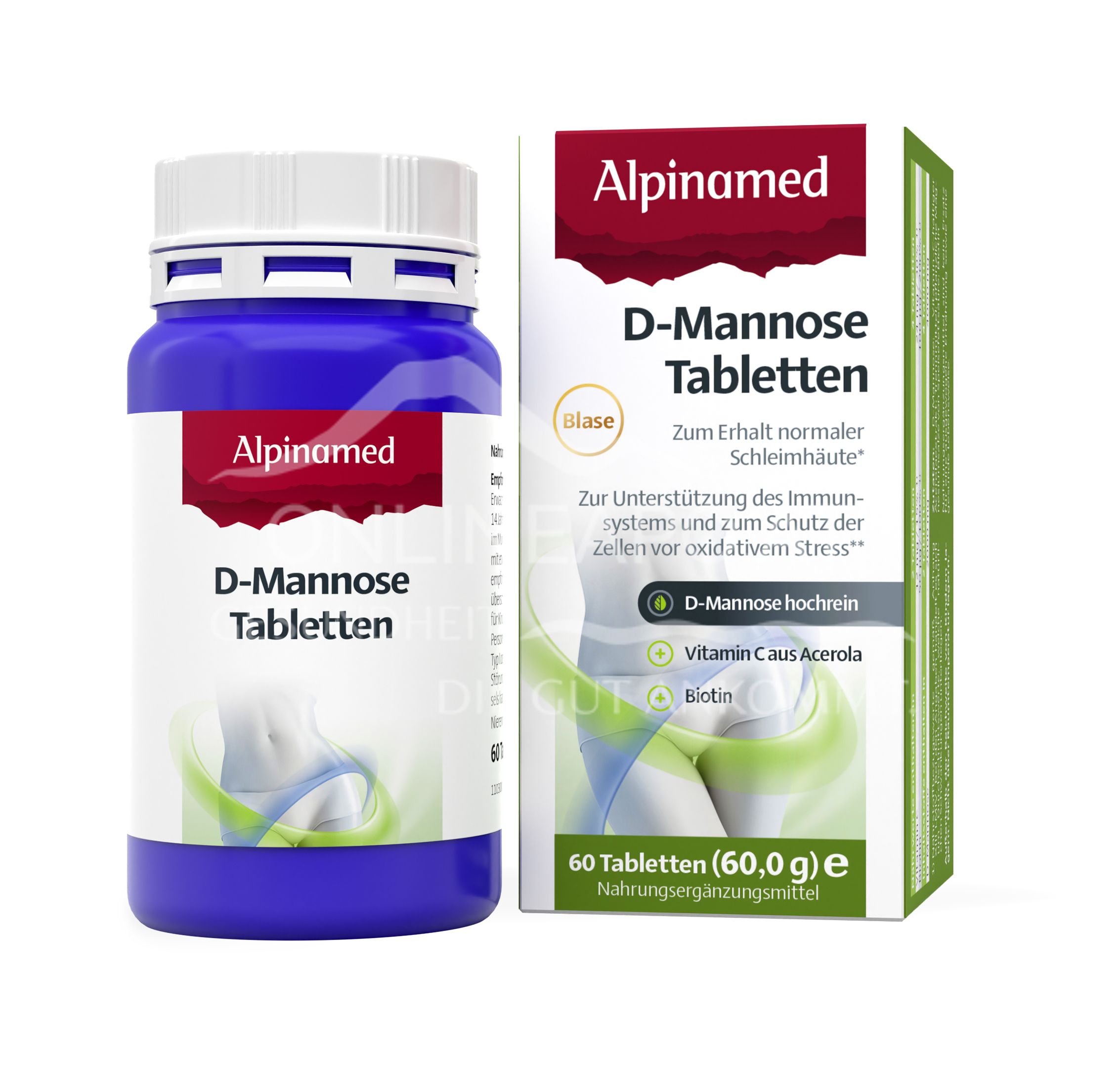 Alpinamed® D-Mannose + Biotin + Vitamin C Tabletten