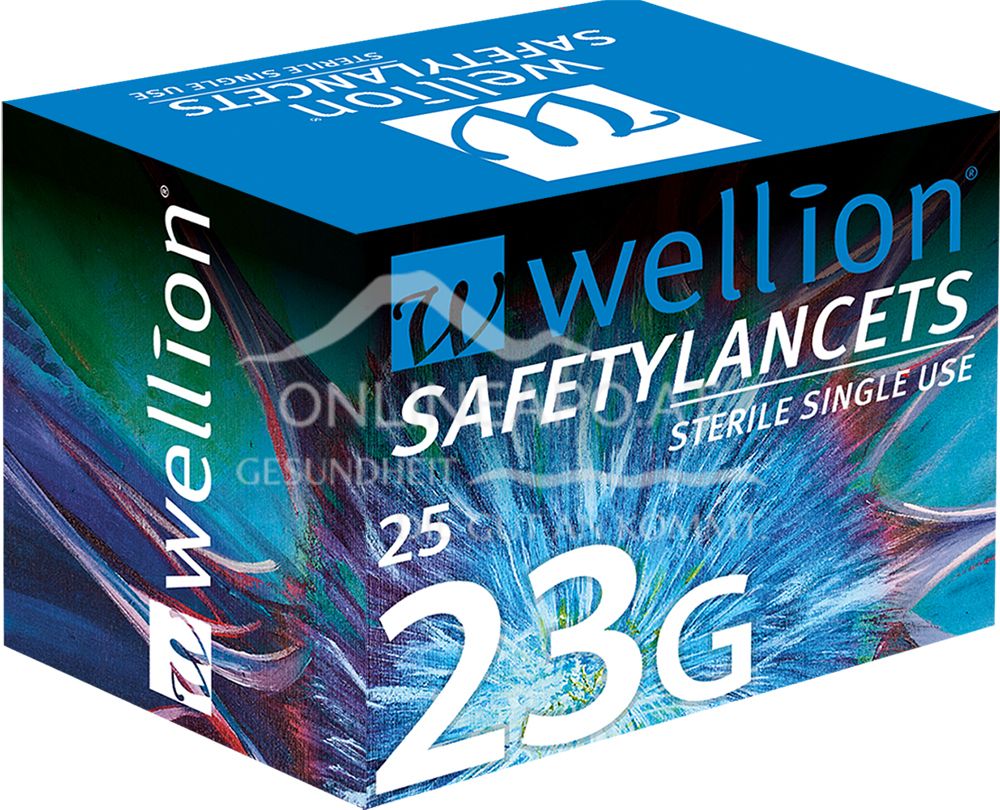 Wellion® SafetyLancets - 23G Einmalsicherheitslanzetten