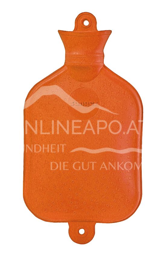 Sänger 1,5 Liter Wärmflasche, orange, 37 x 19 cm
