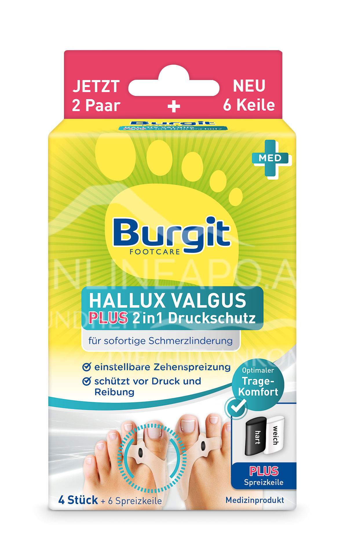 Burgit Footcare Hallux-Valgus Plus 2in1 Druckschutz