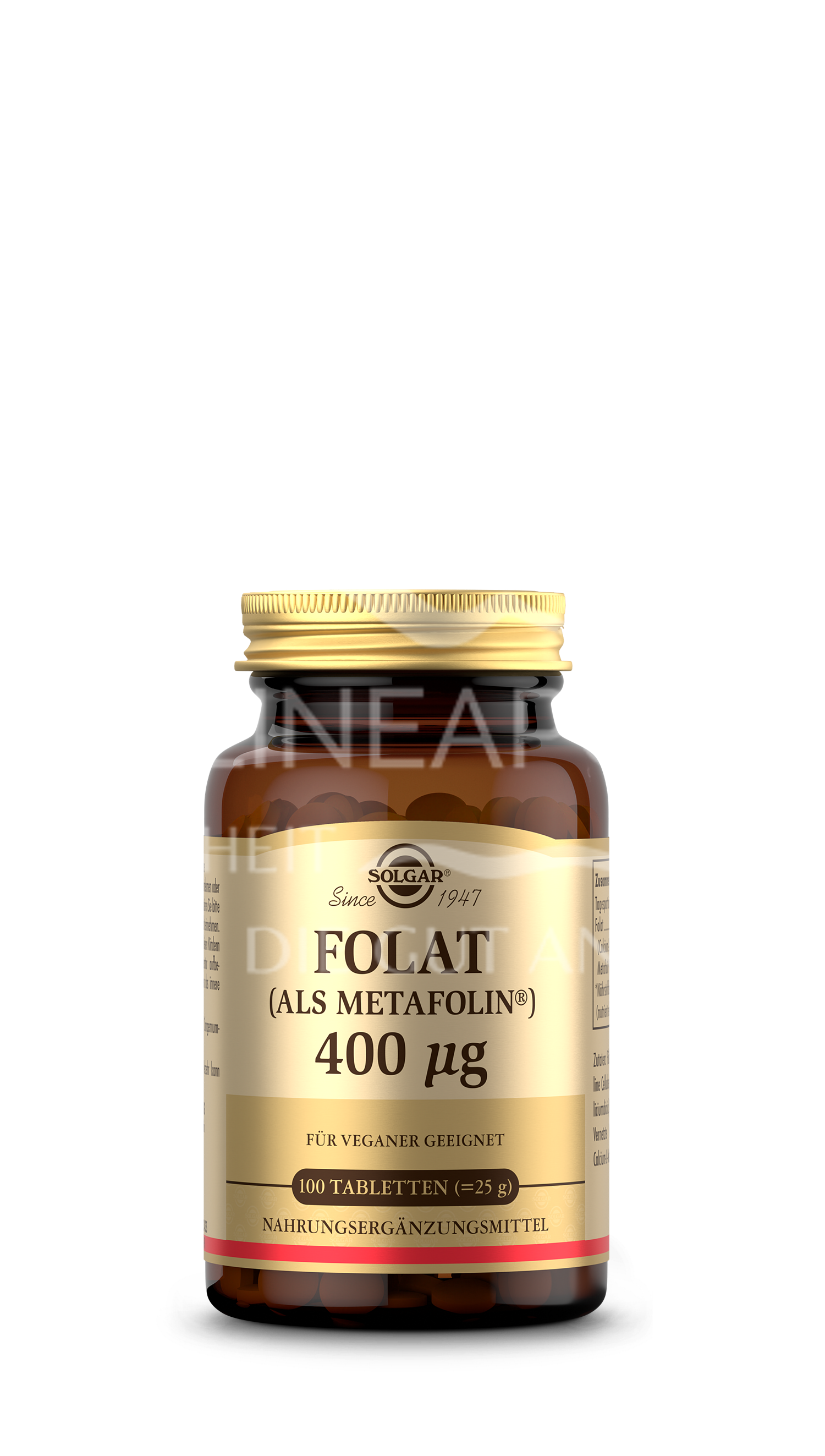 Solgar® Folat (als Metafolin® ) 400 mcg Tabletten