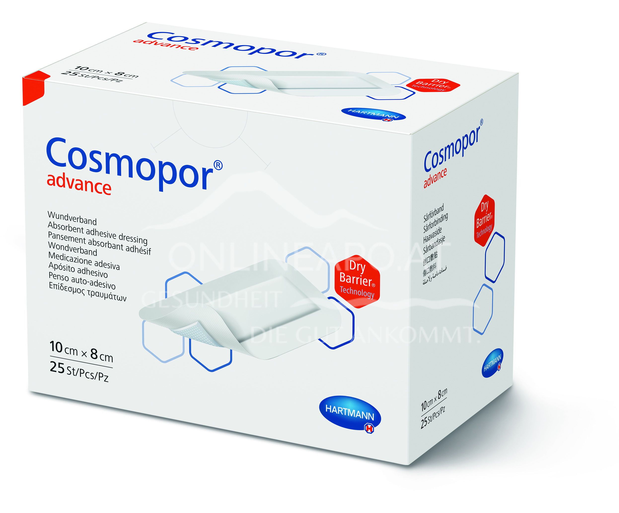 Cosmopor® Advance Wundverband 10 x 8 cm