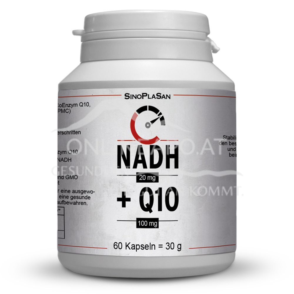SinoPlaSan NADH 20 mg + Q10 100 mg Kapseln