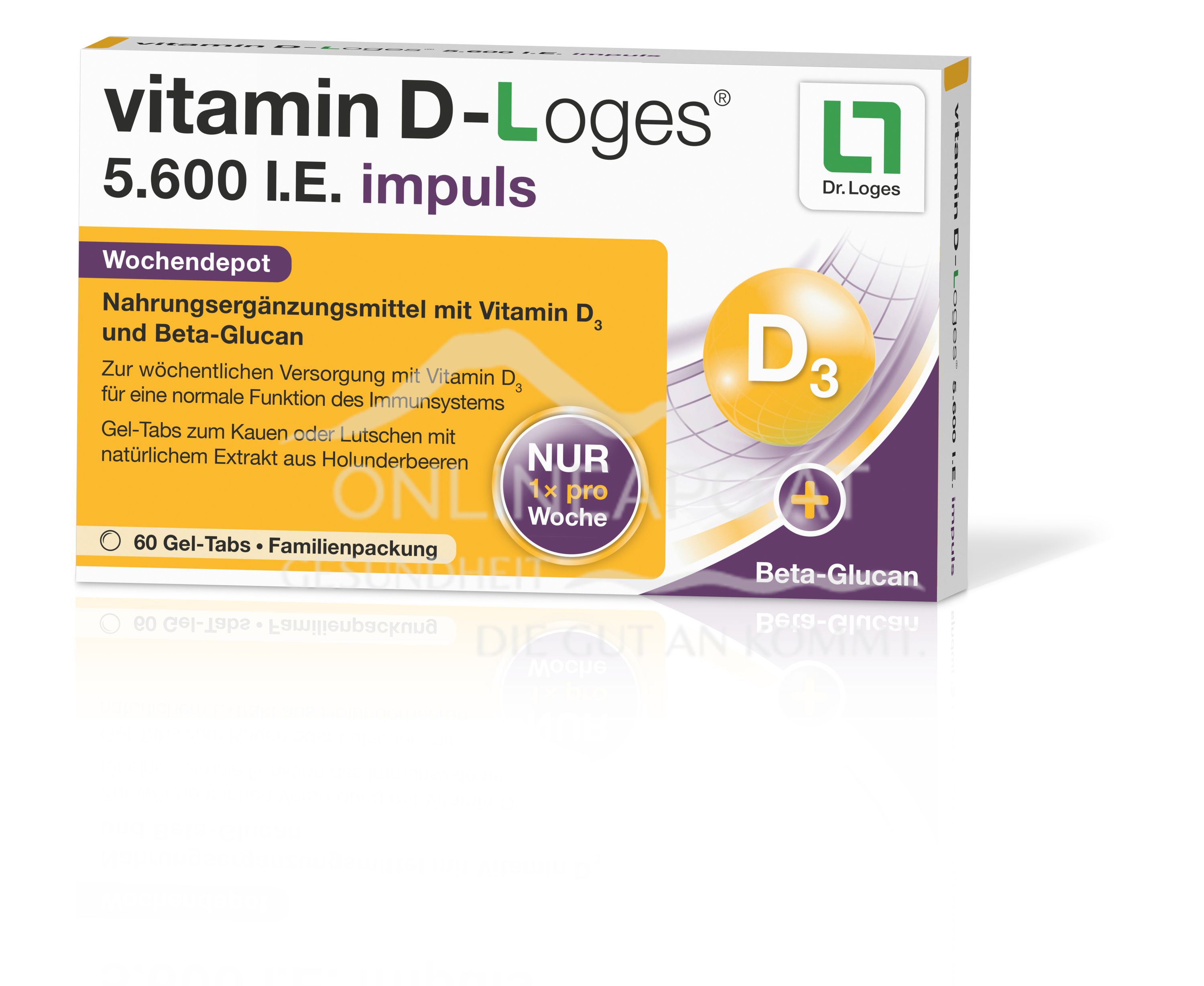 vitamin D-Loges® 5.600 I.E. impuls Gel-Tabs