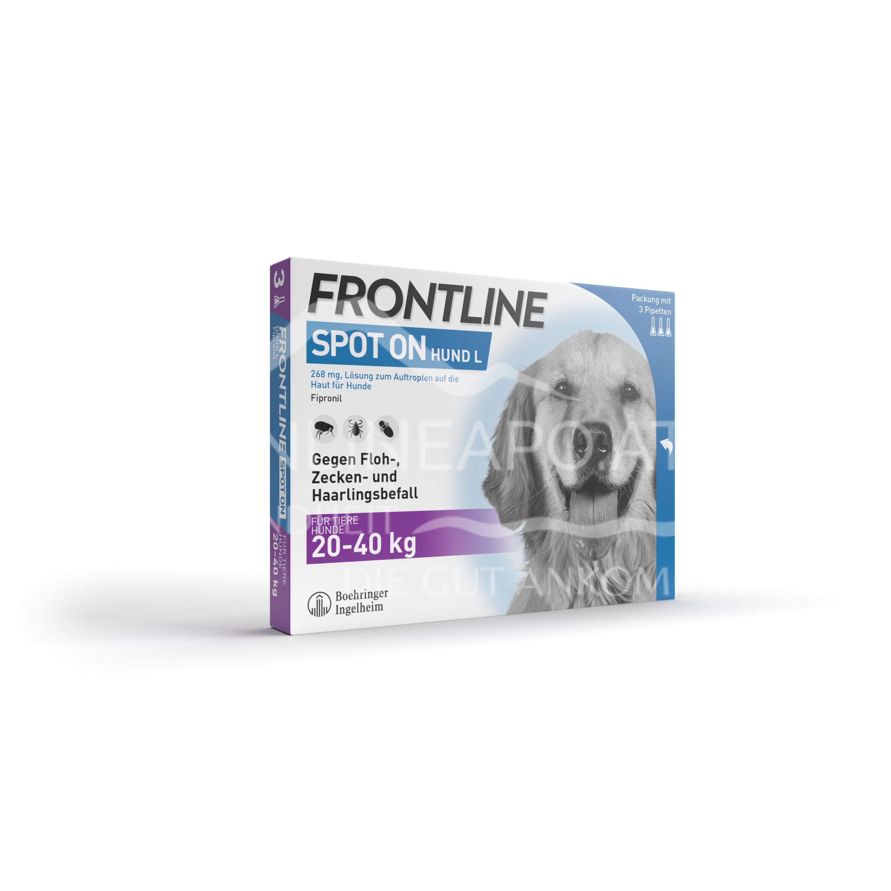 Frontline Spot on Große Hunde 268 mg Lösung zum Auftropfen auf die Haut
