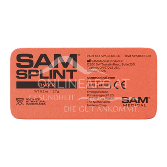 SAM SPLINT Fingerschiene flach 9,5 x 4,5 cm