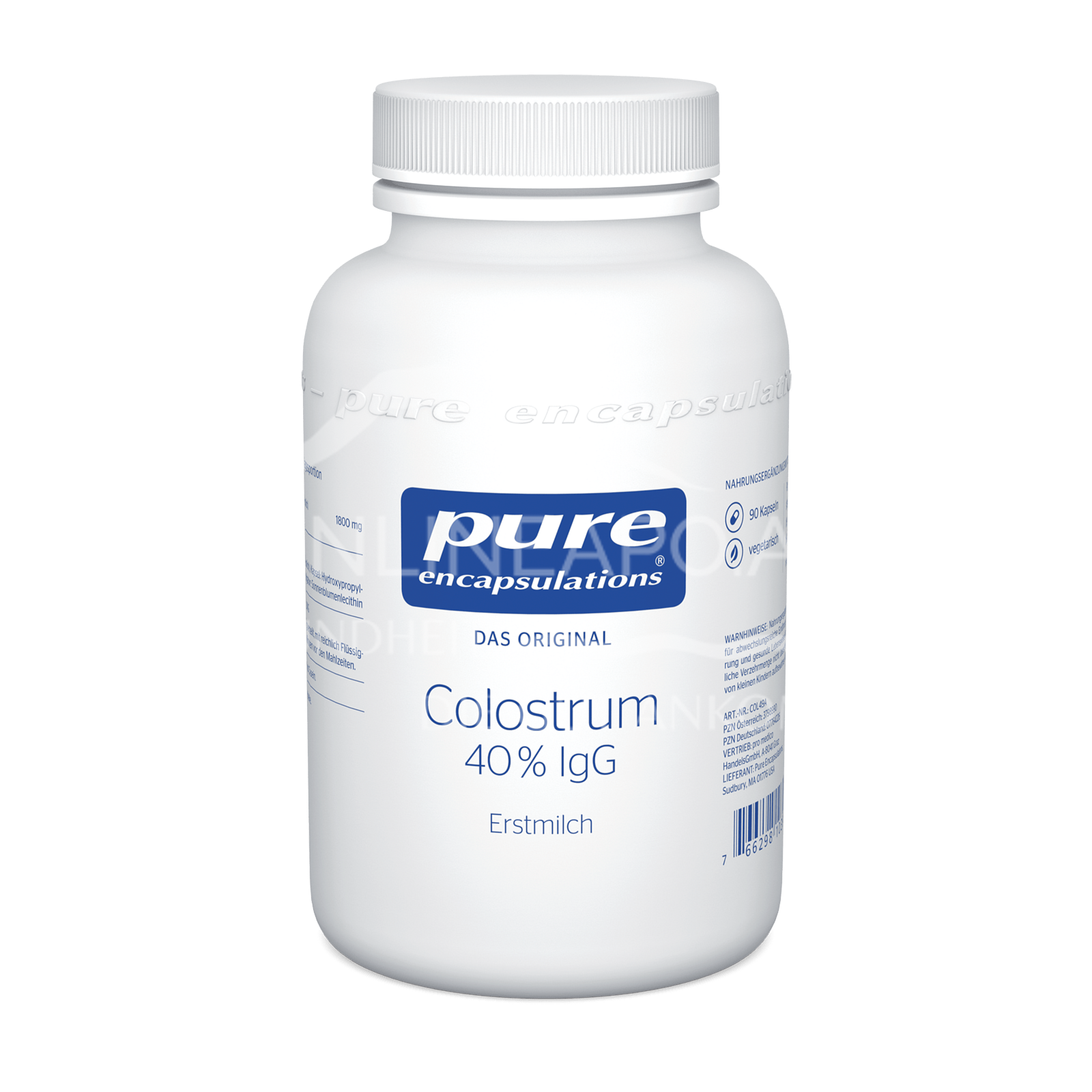 pure encapsulations® Colostrum 40 % IgG