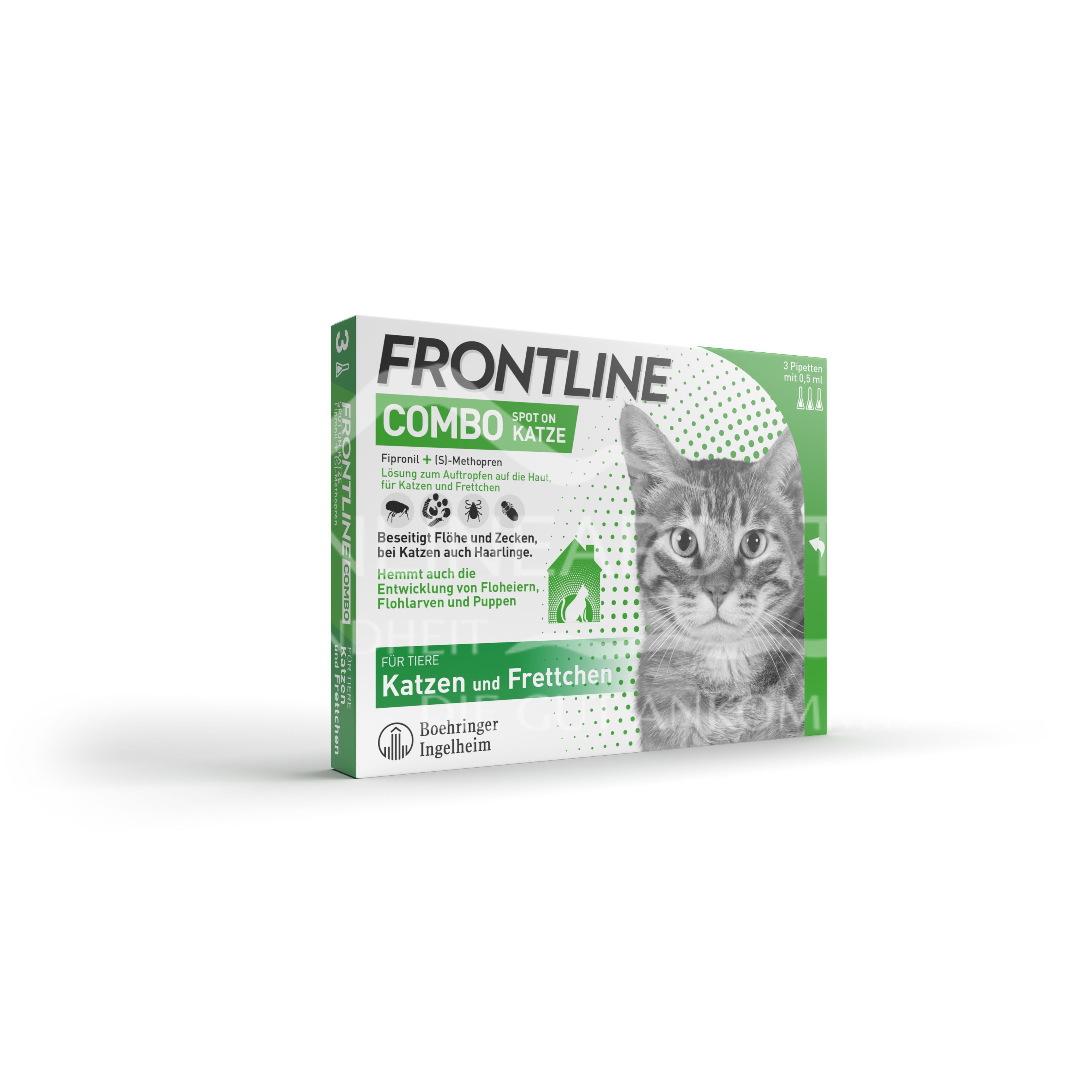 Frontline Combo Spot on Katze Lösung zum Auftropfen auf die Haut