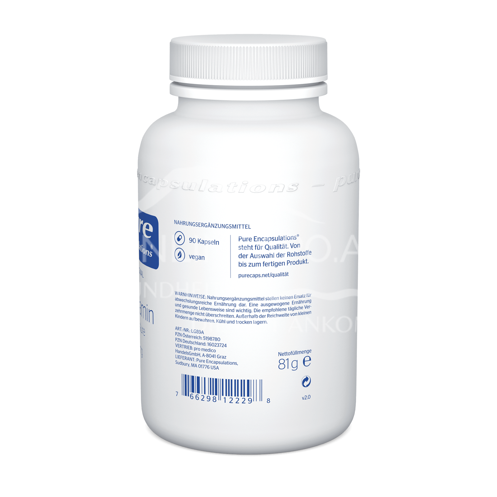 pure encapsulations® L-Glutamin 850 mg