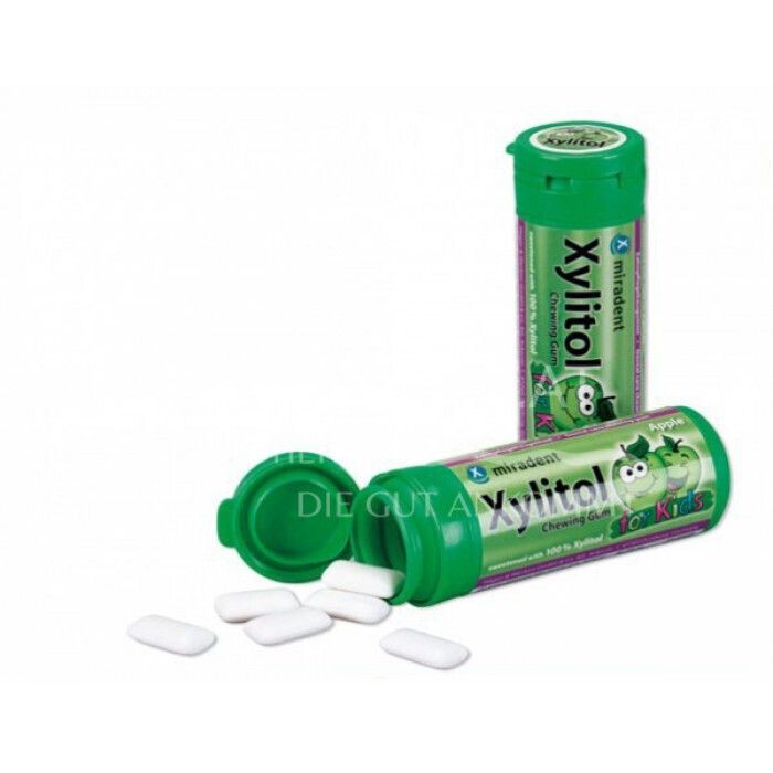 miradent Xylitol Chewing Gum Apfel