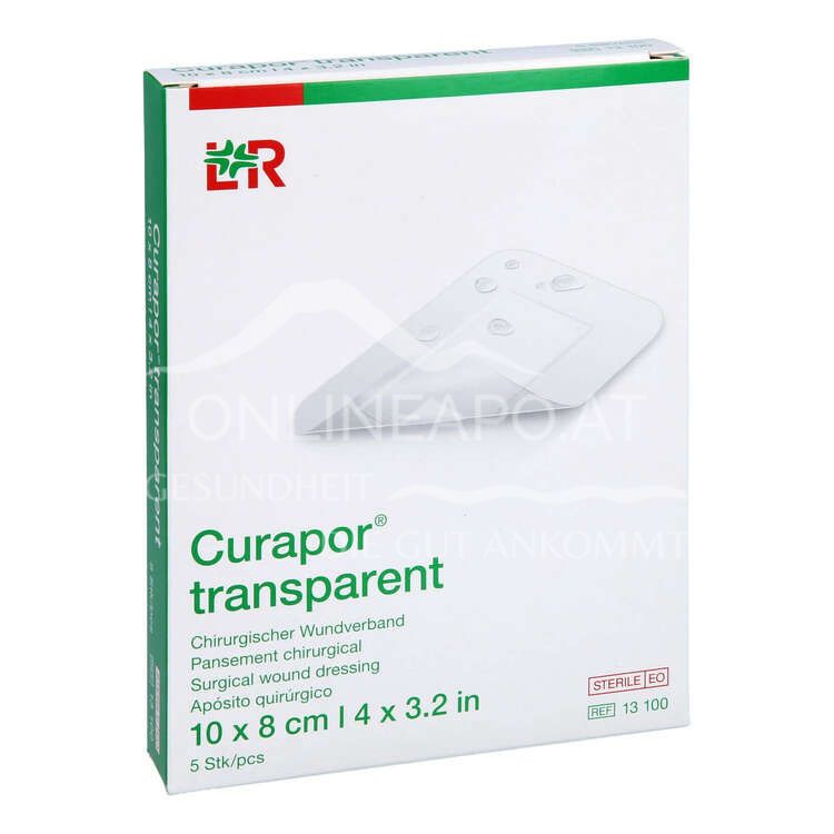 Curapor® transparent Chirurgischer Wundverband, steril 10 x 8 cm