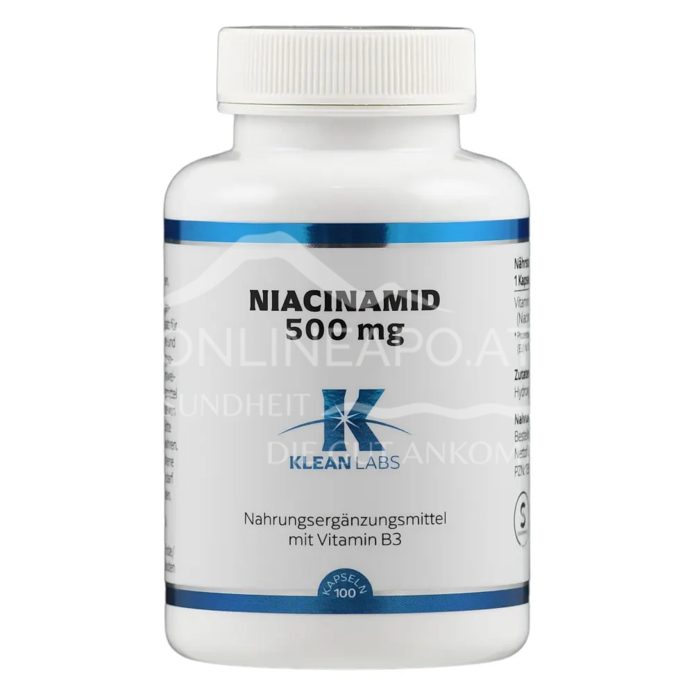 Klean Labs Niacinamid 500 mg Kapseln
