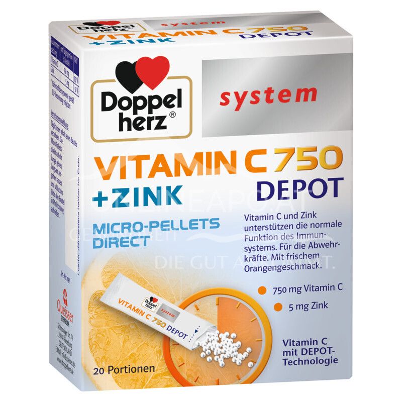 Doppelherz system VITAMIN C 750 DEPOT Sticks
